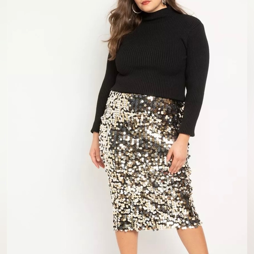 Eloquii Pailett Sequin skirt (worn once)